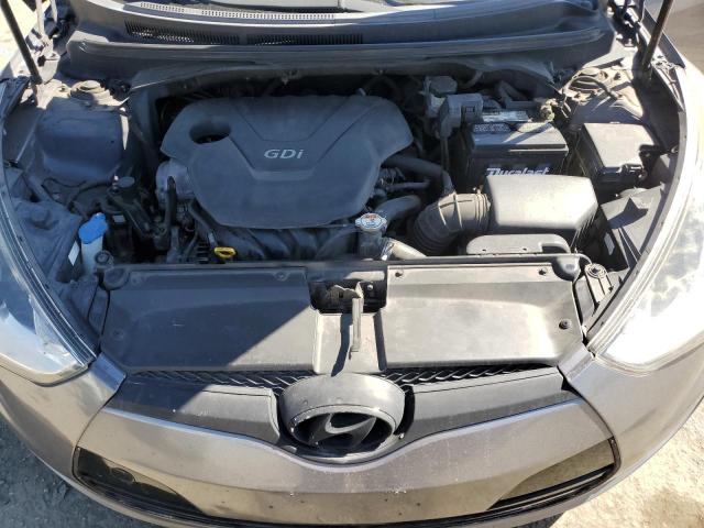 KMHTC6AD4FU244773 - 2015 HYUNDAI VELOSTER GRAY photo 11