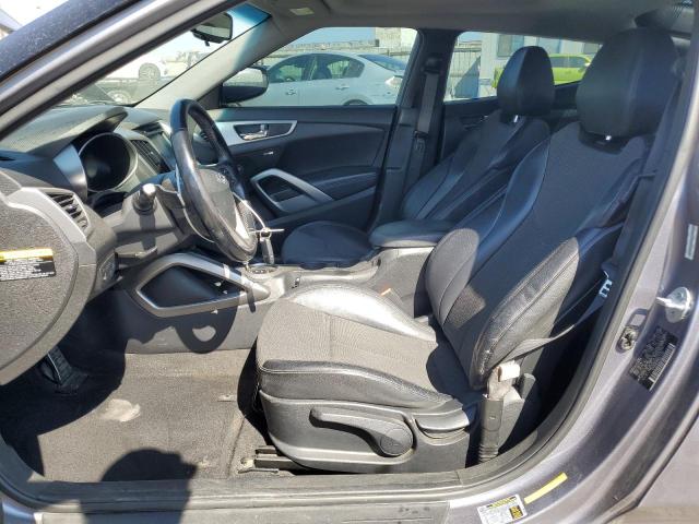 KMHTC6AD4FU244773 - 2015 HYUNDAI VELOSTER GRAY photo 7