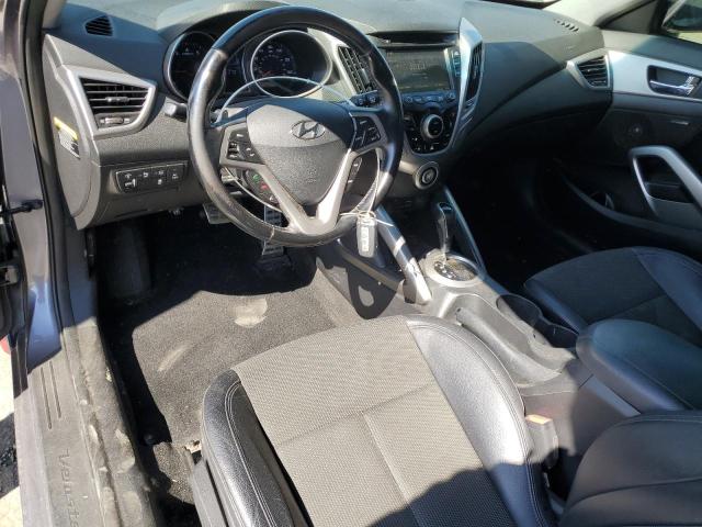 KMHTC6AD4FU244773 - 2015 HYUNDAI VELOSTER GRAY photo 8