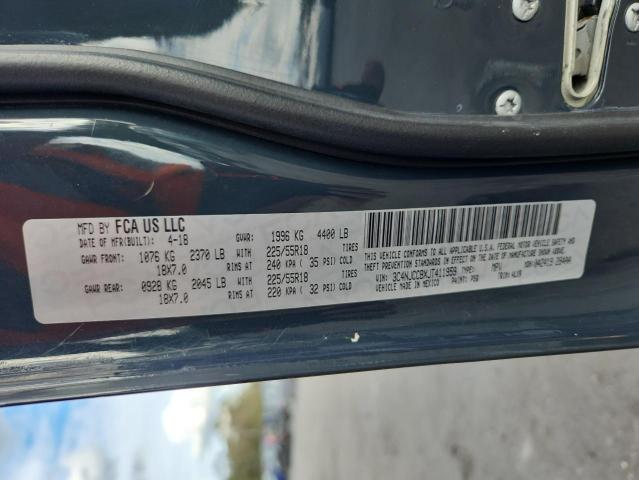 3C4NJCCBXJT411959 - 2018 JEEP COMPASS LIMITED Grau Foto 12