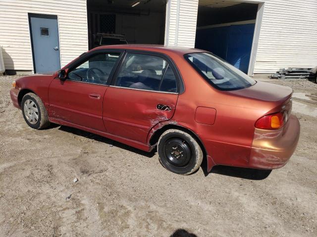 1NXBR12E01Z488644 - 2001 TOYOTA COROLLA CE أحمر صورة 2