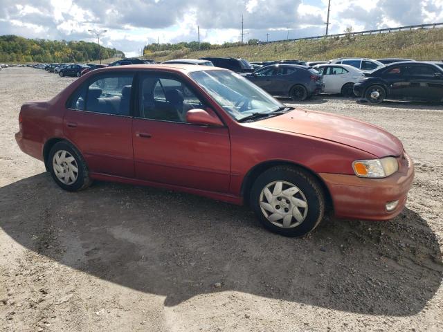 1NXBR12E01Z488644 - 2001 TOYOTA COROLLA CE أحمر صورة 4