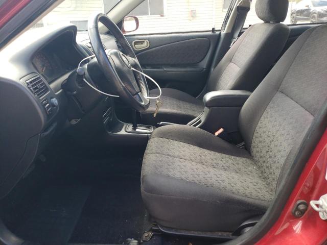 1NXBR12E01Z488644 - 2001 TOYOTA COROLLA CE أحمر صورة 7