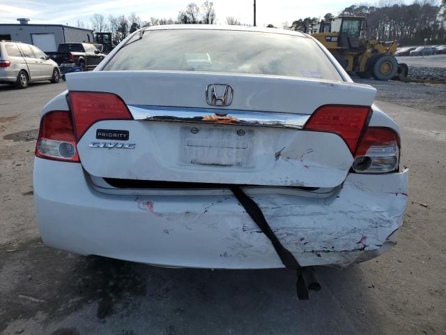 2HGFA16859H359235 - 2009 HONDA CIVIC EX WHITE photo 6