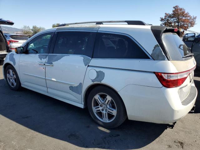 5FNRL5H98CB073198 - 2012 HONDA ODYSSEY TOURING WHITE photo 2