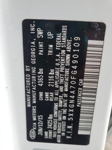 5XXGN4A70FG490109 - 2015 KIA OPTIMA EX 紫色 照片 12