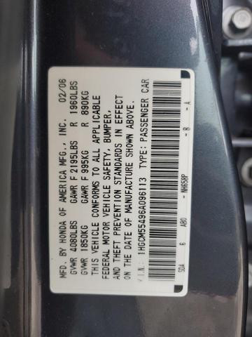 1HGCM55496A096113 - 2006 HONDA ACCORD LX GRAY photo 13