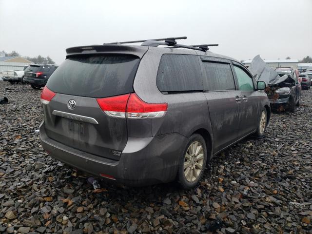 5TDDK3DC8BS009756 - 2011 TOYOTA SIENNA XLE GRAY photo 3