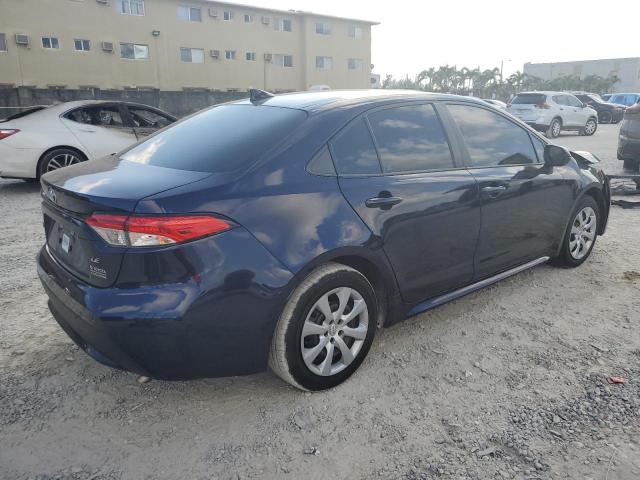 5YFEPRAE0LP083407 - 2020 TOYOTA COROLLA LE Bleu photo 3