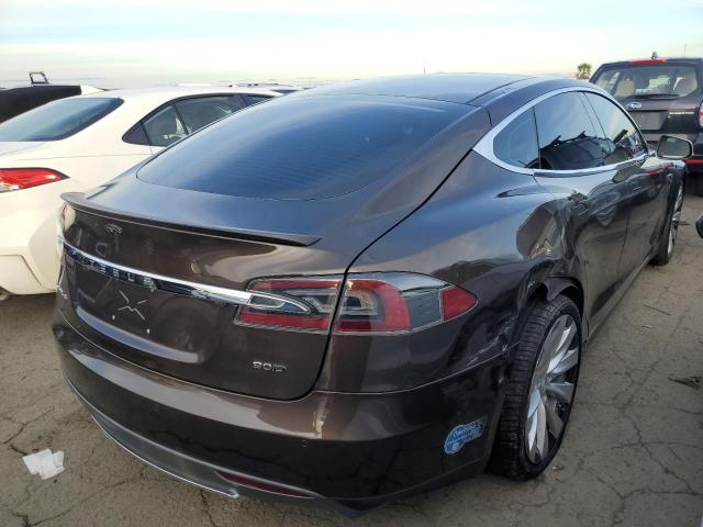 5YJSA1CG8DFP26104 - 2013 TESLA MODEL S Շագանակագույն լուսանկար 3