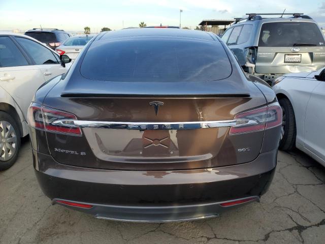 5YJSA1CG8DFP26104 - 2013 TESLA MODEL S BROWN photo 6