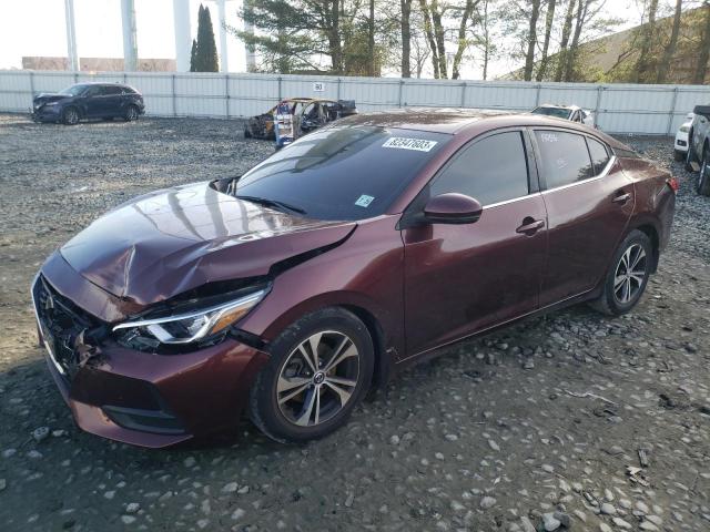 3N1AB8CV7LY239806 - 2020 NISSAN SENTRA SV MAROON photo 1