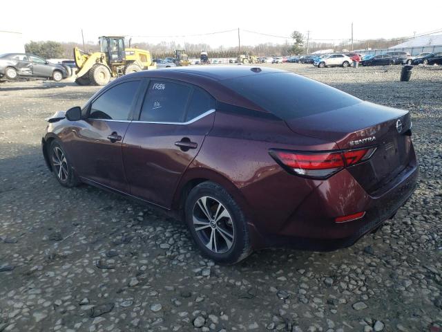 3N1AB8CV7LY239806 - 2020 NISSAN SENTRA SV MAROON photo 2