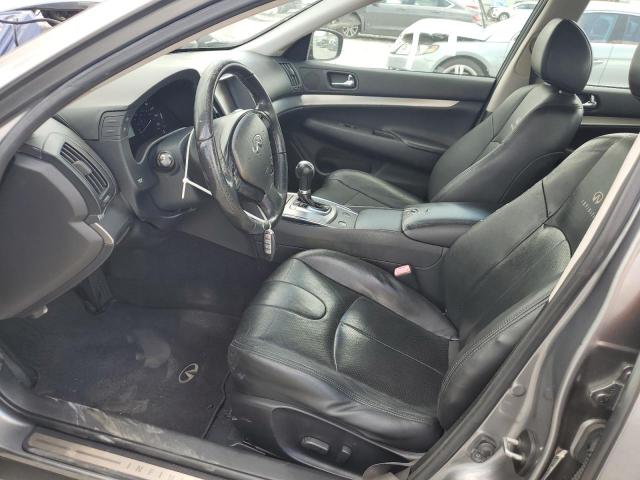 JN1CV6AP1AM406587 - 2010 INFINITI G37 BASE GRAY photo 7
