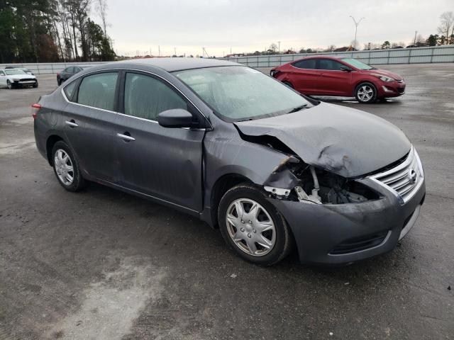 3N1AB7AP0FL690589 - 2015 NISSAN SENTRA S CHARCOAL photo 4