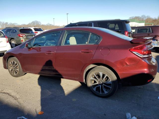 19XFB2F84FE227589 - 2015 HONDA CIVIC EX RED photo 2