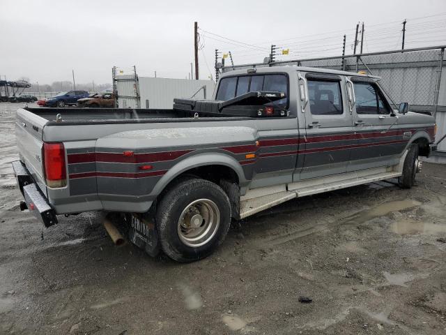 2FTJW35G7KCA52330 - 1989 FORD F350 GRAY photo 3