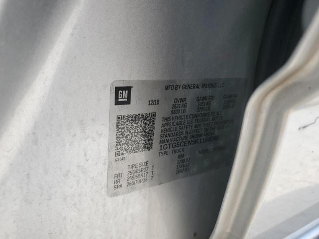 1GTG5CEN5K1194060 - 2019 GMC CANYON SLE 银色 照片 12