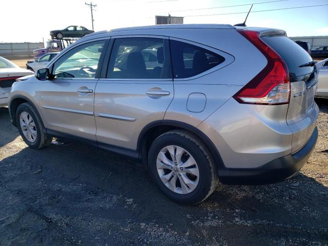 2HKRM4H76CH607645 - 2012 HONDA CR-V EXL SILVER photo 2