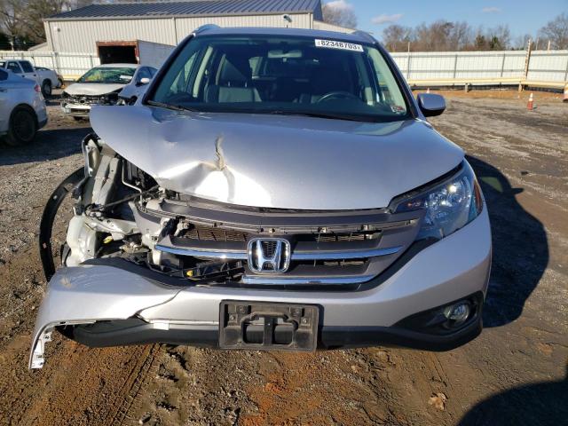 2HKRM4H76CH607645 - 2012 HONDA CR-V EXL SILVER photo 5