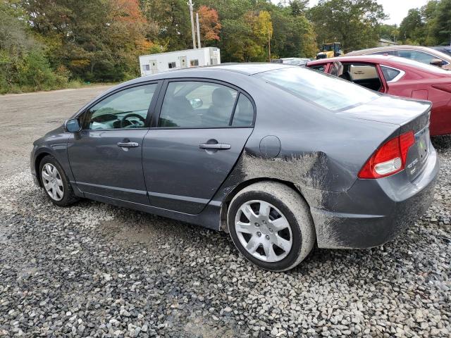 2HGFA1F55BH300407 - 2011 HONDA CIVIC LX GRAY photo 2