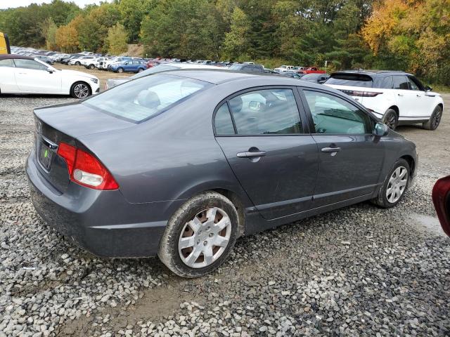 2HGFA1F55BH300407 - 2011 HONDA CIVIC LX GRAY photo 3