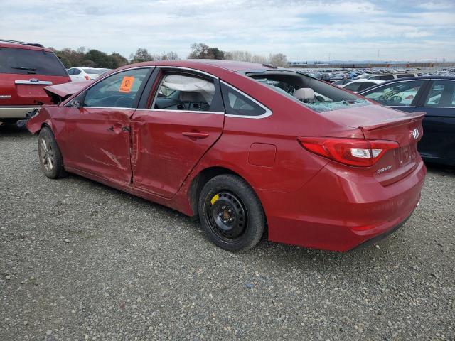 5NPE24AF1HH474497 - 2017 HYUNDAI SONATA SE RED photo 2