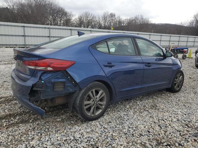 5NPD84LF0JH318433 - 2018 HYUNDAI ELANTRA SEL BLUE photo 3