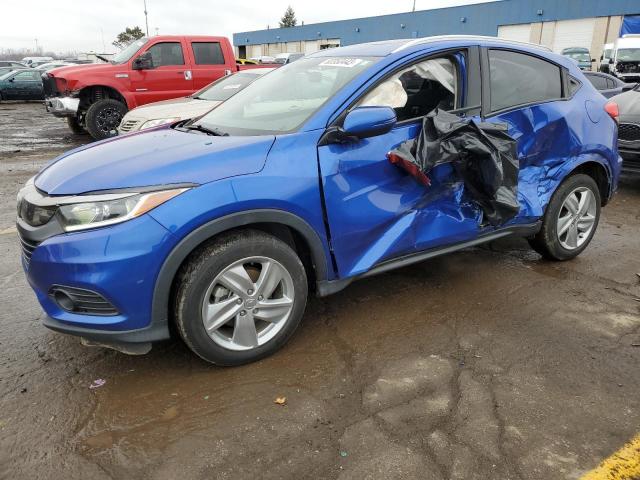 3CZRU6H53KM740506 - 2019 HONDA HR-V EX BLUE photo 1