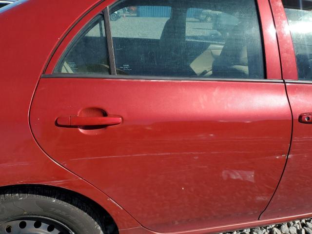 1NXBU4EE0AZ249526 - 2010 TOYOTA COROLLA BASE Бордовый фото 10