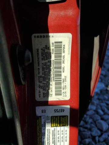 1NXBU4EE0AZ249526 - 2010 TOYOTA COROLLA BASE Бордовый фото 12