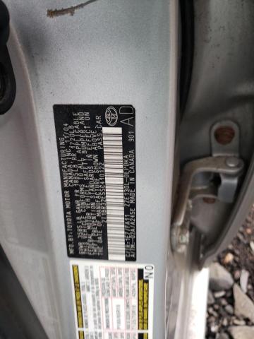 2T1BR32E55C410122 - 2005 TOYOTA COROLLA CE SILVER photo 12