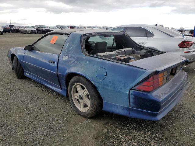 1G1FP23E7ML186187 - 1991 CHEVROLET CAMARO RS BLUE photo 2