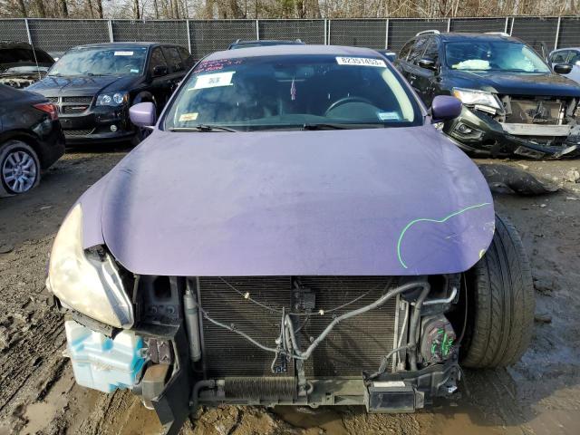 JN1CV6FE3AM353317 - 2010 INFINITI G37 BASE PURPLE photo 5