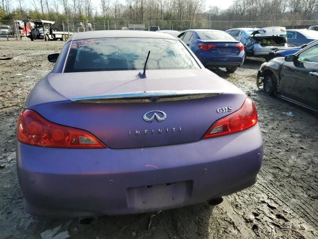 JN1CV6FE3AM353317 - 2010 INFINITI G37 BASE PURPLE photo 6