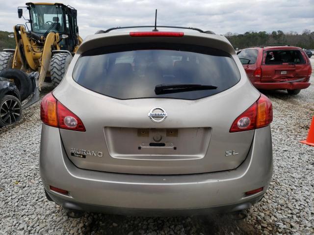 JN8AZ18U49W103220 - 2009 NISSAN MURANO S TAN photo 6