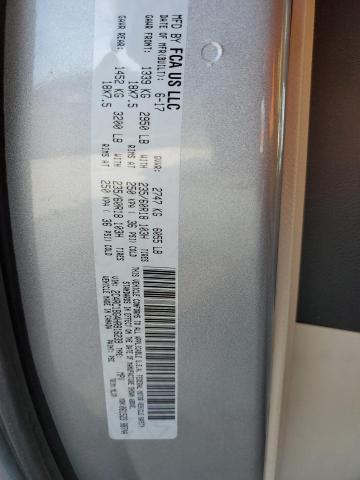 2C4RC1BG4HR816239 - 2017 CHRYSLER PACIFICA TOURING L Արծաթագույն լուսանկար 13