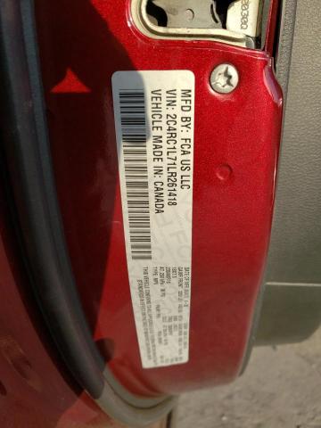 2C4RC1L71LR261418 - 2020 CHRYSLER PACIFICA HYBRID TOURING L RED photo 13