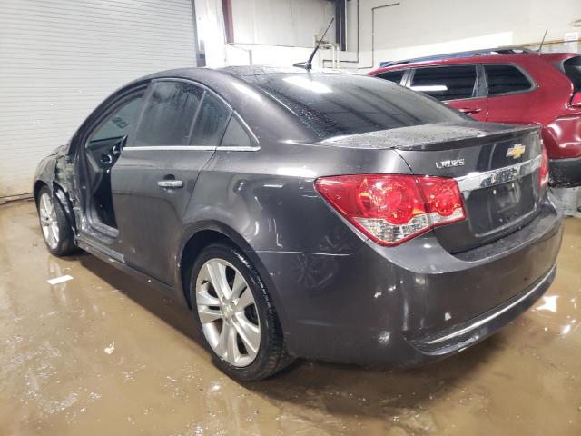 1G1PG5SB0E7156486 - 2014 CHEVROLET CRUZE LTZ GRAY photo 2