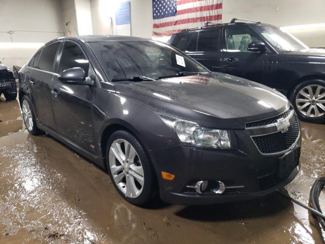 1G1PG5SB0E7156486 - 2014 CHEVROLET CRUZE LTZ GRAY photo 4