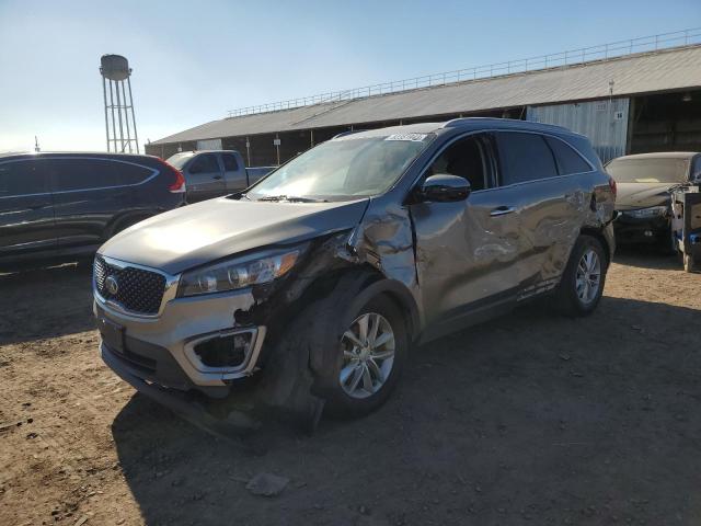 5XYPG4A56JG361241 - 2018 KIA SORENTO LX GRAY photo 1