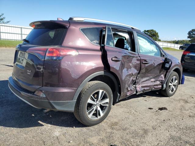 2T3RFREV0GW537522 - 2016 TOYOTA RAV4 XLE PURPLE photo 3