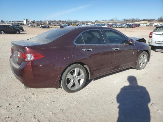 JH4CU2F6XAC002961 - 2010 ACURA TSX BURGUNDY photo 3