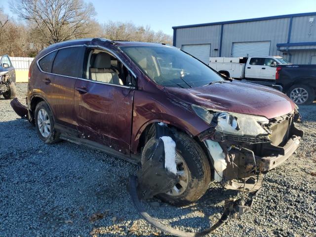 5J6RM3H77CL047487 - 2012 HONDA CR-V EXL BURGUNDY photo 4