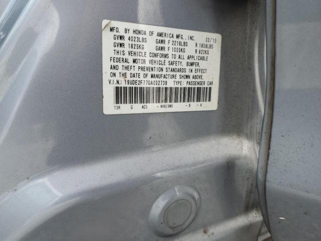 19UDE2F77GA002739 - 2016 ACURA ILX PREMIUM BLUE photo 12