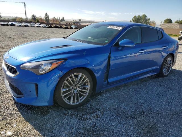 KNAE15LA7J6017636 - 2018 KIA STINGER BLUE photo 1