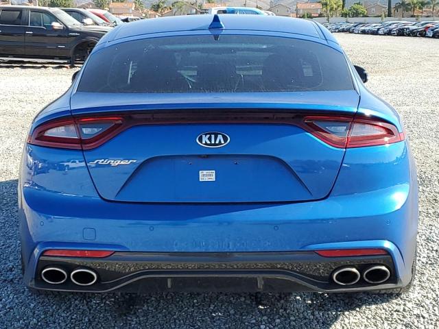 KNAE15LA7J6017636 - 2018 KIA STINGER BLUE photo 6