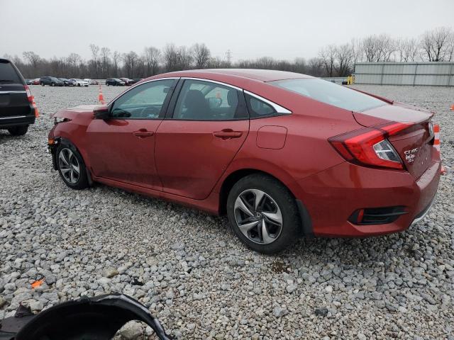 2HGFC2F6XMH534599 - 2021 HONDA CIVIC LX RED photo 2