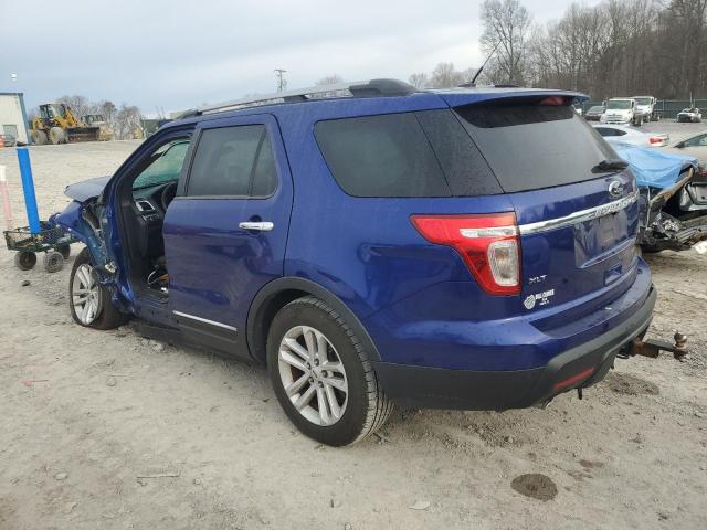 1FM5K7D86FGC46006 - 2015 FORD EXPLORER XLT BLUE photo 2