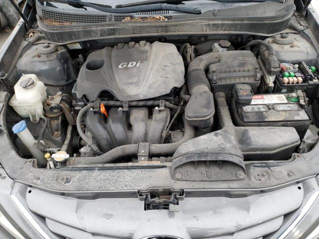 5NPEB4AC6CH482982 - 2012 HYUNDAI SONATA GLS GRAY photo 11